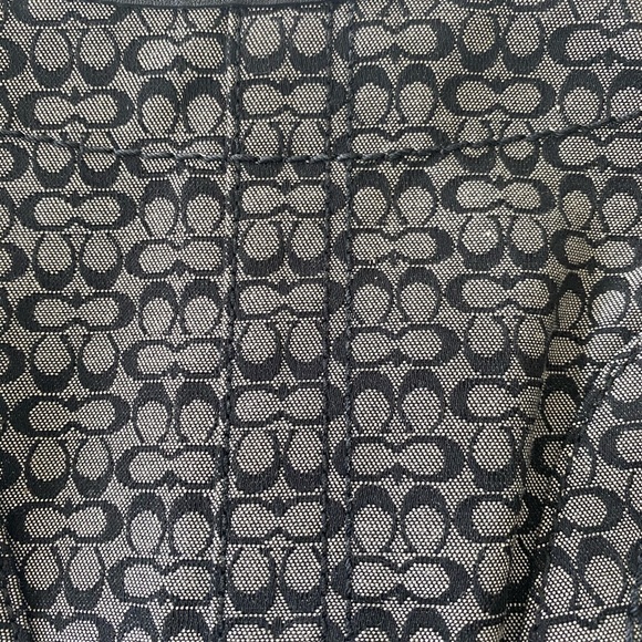 Coach small hobo bag signature canvas black purse - Picture 3 of 10